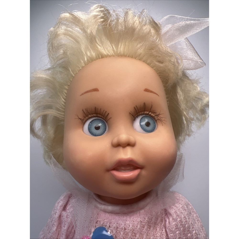 Vintage 1990 Galoob Baby Face So Innocent Cynthia #7 Original Top Blue Eyes - Picture 9 of 16